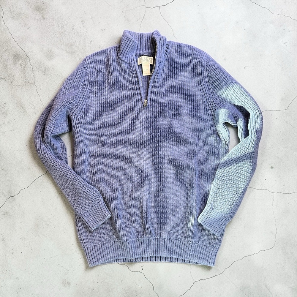 Duluth Trading Company‎ Men's 1/4 Zip Heavy Sweater Size L Tall EUC